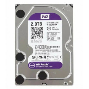 Жесткий диск SATAIII 2000.0 Gb; Western Digital Purple (WD20PURX)