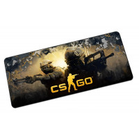 Коврик CS-GO; ткань + резиновая основа; 790 х 300 мм; (прошитый)