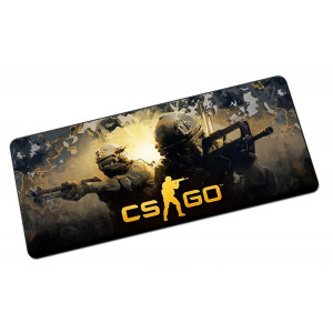 Коврик CS-GO; ткань + резиновая основа; 790 х 300 мм; (прошитый)