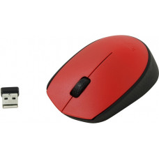 Мышь беспроводная Logitech Wireless Mouse M171; Black-Red 