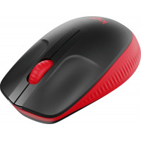 Мышь беспроводная Logitech M190;  Black/Red 