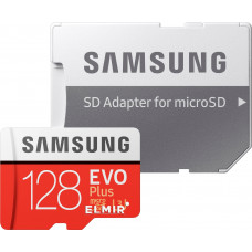 Карта памяти micro SDXC 128Gb Samsung EVO Plus (MB-MC128HA/RU); Class 10; SD-adapter