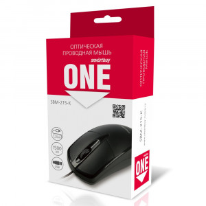 Мышь проводная Smartbuy ONE SBM-215-K; USB; Black;