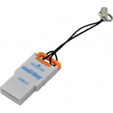 Картридер Smartbuy SBR-707-O; USB 2.0; White/Orange