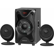 Активная акустическая система Defender G18; 2.1; 18Вт, BT/FM/MP3/SD/USB/LED/RC; Black