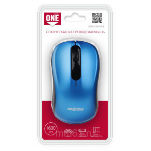 Мышь беспроводная Smartbuy ONE SBM-378AG-B; Wireless; USB; Blue