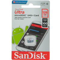 Карта памяти micro SDXC 128Gb SanDisk UHS-I Ultra (SDSQUNR-128G-GN6MN)