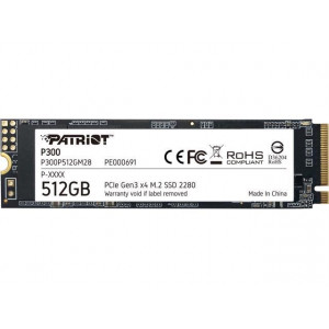 SSD 512.0 Gb; Patriot P300 M.2 (P300P512GM28)