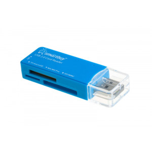 Картридер Smartbuy SBR-749-B; USB 2.0; Blue