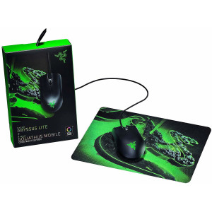 Мышь проводная Razer Abyssus Black USB + Игровая поверхность (RZ83-02730100-B3M1)