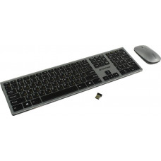 Клавиатура+мышь беспроводная JET.A Slim Line KM41 W; USB; Silver&Black