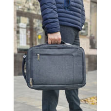 Рюкзак-сумка для ноутбуков Laccoma 6828-21; 15.6";  Gray 
