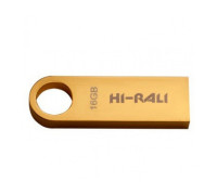 Flash-память Hi-Rali Shuttle Series (HI-16GBSHGD); 16Gb; USB 2.0; Gold