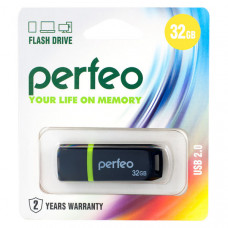 Flash-память Perfeo 32Gb; USB 2.0; Black (PF-C11B032)