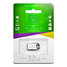 Flash-память T&G 110 Metal Series 32Gb; USB 2.0; Silver (TG110-32G)