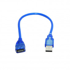 Кабель USB 3.0; AM-AF (соединительный); 0.3м; Blue