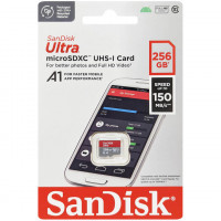 Карта памяти micro SDXC 256Gb SanDisk Ultra; (SDSQUAC-256G-GN6MN)