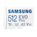 Карта памяти micro SDXC 512Gb Samsung; Class 10; Evo Plus 