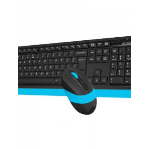 Клавиатура+мышь беспроводная A4Tech FG1010 Black/Blue; USB