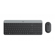 Клавиатура+мышь беспроводная Logitech Wireless Desktop MK470; USB; Black 