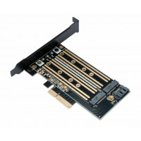 Контроллер Адаптер PCI-E 3.0x4 для накопителей формата SSD M.2 Ugreen CM302 (70504)