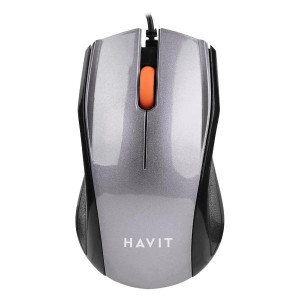 Мышь проводная Havit HV-MS689; USB; Black&Gray 