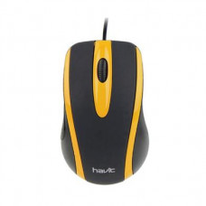 Мышь проводная Havit HV-MS753; USB; Black&Yellow