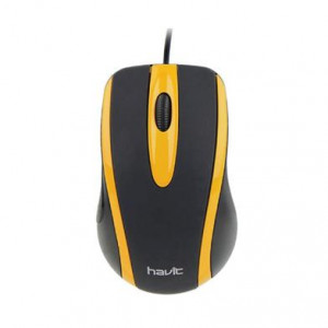 Мышь проводная Havit HV-MS753; USB; Black&Yellow