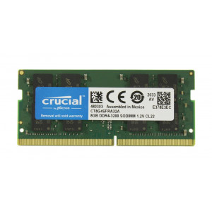 Оперативная память DDR4 SDRAM SODIMM 8Gb PC4-25600 (3200); Crucial (CT8G4SFRA32A)