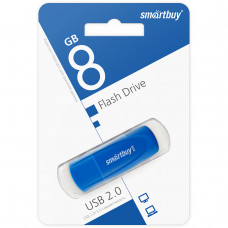 Flash-память Smart Buy Scout series; 8Gb; USB 2.0; Blue
