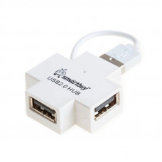 USB разветвитель (HUB) Smart Buy SBHA-6900; HUB USB 2.0; 4 порта (SBHA-6900-W) 