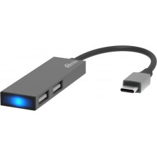 USB разветвители (HUB) HUB Type-C to 2xUSB2.0 Ritmix (CR-4201)
