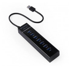 USB разветвители (HUB) HUB USB 3.0; 7 портов; 5 Гбит/с; Black