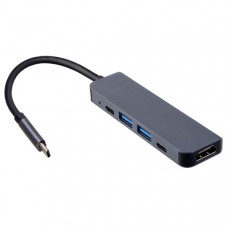 USB разветвители (HUB) Perfeo USB Type-C dock. station 5 in 1 (PF_B4657)
