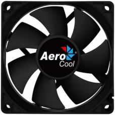 Вентилятор для корпуса; AeroCool Force 8 Black; 80x80x25 mm; 3-pin + Molex; 28.3дБ; 1500 обмин