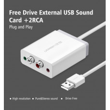 Звуковая карта Ugreen USB 2.0 (30521)