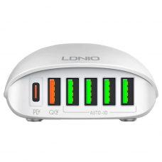  Сетевое зарядное устройство LDNIO A6573C на 6 USB
