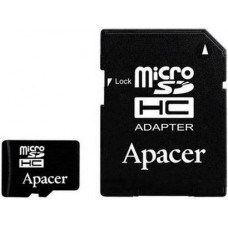 Карта памяти micro SDHC 32Gb Apacer; UHS-l Class 10; With SD-adapter (AP32GMCSH10U1-R)
