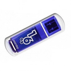 Flash-память Smart Buy Glossy series; 16Gb; Dark Blue (SB16GBGS-DB)