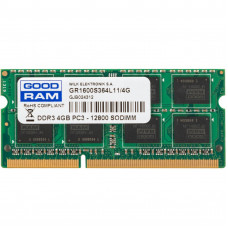 Оперативная память DDR3 SDRAM SODIMM 4Gb PC3-12800 (1600); GoodRAM (GR1600S364L11/4G)