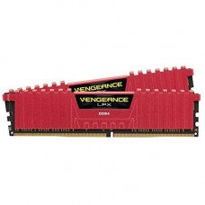Оперативная память DDR4 SDRAM 2x4Gb PC4-21300 (2666); Corsair, Vengeance LPX Red (CMK8GX4M2A2666C16R)