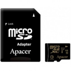 Карта памяти micro SDHC 128Gb Apacer (AP128GMCSX10U1-R); UHS-I; Class 10; with SD adapter