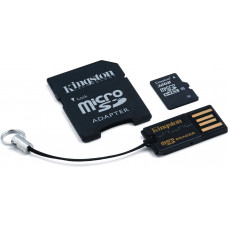 Карта памяти micro SDHC 32Gb Kingston; Class 10; With SD-adapter + Card Reader (MBLY10G2/32GB)