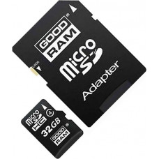 Карта памяти micro SDHC 32Gb GoodRAM; Class 4; With SD-adapter (M40A-0320R11)