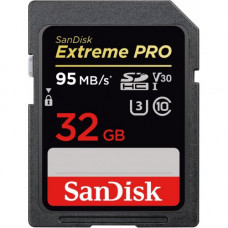 Карта памяти SDHC 32Gb SanDisk; Extreme PRO; Class 10; UHS-2 U3 (SDSDXXG-032G-GN4IN)