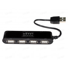 USB разветвители (HUB) Ginzzu GR-424UB; 4ports USB 2.0; Black 