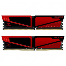 Оперативная память DDR4 SDRAM 2x16Gb PC4-24000 (3000); Team T-Force Vulcan Red (TLRED432G3000HC16CDC01)