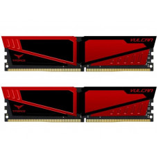 Оперативная память DDR4 SDRAM 2x16Gb PC4-25600 (3200); Team T-Force Vulcan Red (TLRED432G3200HC16CDC01)