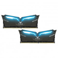 Оперативная память DDR4 SDRAM 2x8Gb PC4-25600 (3200); Team T-Force Night Hawk Black LED/Blue (THBD416G3200HC16CDC01)