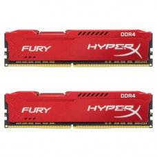 Оперативная память DDR4 SDRAM 2x8Gb PC4-21320 (2666); Kingston HyperX Fury Red (HX426C16FR2K2/16)